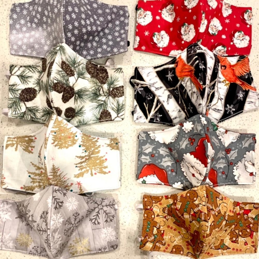 3D Christmas face masks